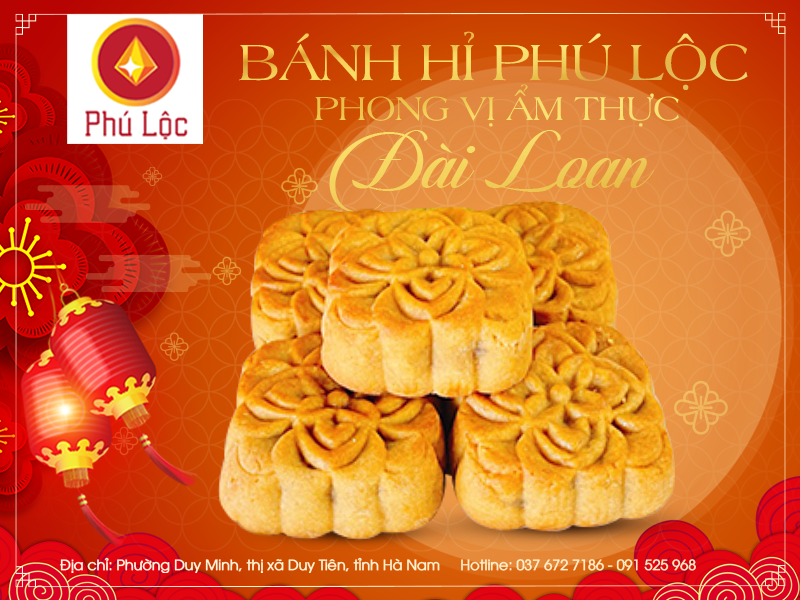 Bánh hỉ Phú Lộc phong vị Đài Loan